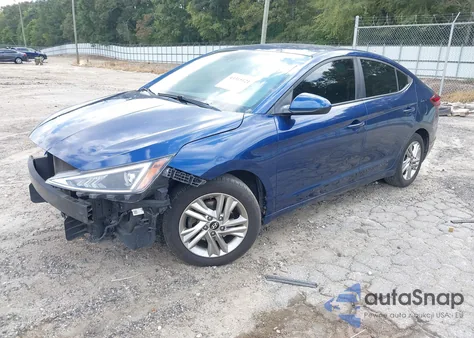 2019 Hyundai Elantra Sel z USA, uszkodzony, nr VIN 5NPD84LFXKH412532